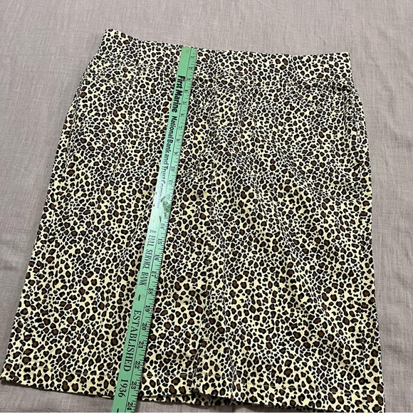 Vintage Plus Size XL Chic Leopard Print Pencil Skirt Elastic Animal Print Fall - Picture 4 of 7